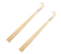 WRITWAA Body Massage Sticks 2Pcs Bamboo Lightweight Portable with Non-Slip Handles for Back Neck and Leg Relief Suitable for Home and Travel