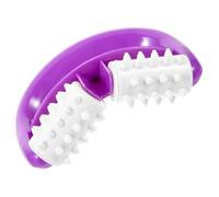 WRITWAA Body Massager Roller 2-Wheel V-Shaped Arm Muscle Massage Tool Abs TPR Material Improves Skin Elasticity Reduces Cellulite Appearance Suitable for Yoga and Outdoor Use by Athletes