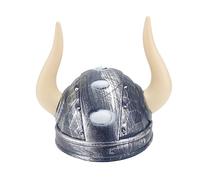 WRITWAA Boys and Girls Viking Pirate Hat Novelty Ox Horn Helmet Light Pvc Material Fit