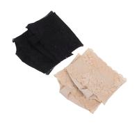 WRITWAA Brand Toe Socks Women's Invisible Non-Slip Half Soles with Comfort Pads Made of Spandex and Lace Open Toe for Sandals and Ballet Flats 2 Pairs