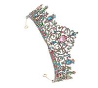 WRITWAA Bridal Tiara Rhinestone Crown Shimmering Crystal Wedding Headpiece Elegant Princess Hairpiece for Brides Beauty Pageants and Celebrations