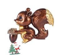 WRITWAA Brooch Pin, Graceful Bridal Corsage for Bride, Fashionable Christmas Enamel Animal Pin Accessory