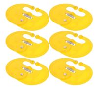 WRITWAA Calf Weaner Nose Rings with Fine Workmanship and Easy to Operate Yellow Plastic 10pcs Livestock Weaning Tool for Farm Animal Husbandry