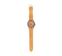WRITWAA Canvas Texture Quartz Wrist Watch for Women Delicate Yellow Fashion Accessory Comfortable Student and Friend Silent Precise Movement Suitable for Any Occasion
