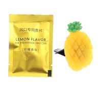 WRITWAA Car Air Outlet Perfume Clip Car Vent Clip Charm Pineapple Shape Acrylic Lasting Scent Remove Odor Fragrance Chip Chic Beautiful