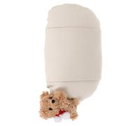 WRITWAA Car Headrest Pillow Ergonomic Plush Bear Neck Support Cushion White PP Cotton for Car and Office, Fatigue Relief for Women
