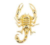 WRITWAA Car Scorpion Sticker with Adhesive Easily Removable Design 2 Pcs Zinc Alloy Metal Decals 3D Pattern, for Vehicle Door Window for Auto Body and British Car Fans
