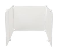 WRITWAA Cat Litter Box Splash Guard - Plastic High Side and Open Top Litter Pan Pee Shield - Pets Urine Barrier Privacy Screen for Bathroom Use 20.5x17.7x13.8in