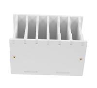 WRITWAA Cell Phone Storage Basket Pvc Desktop Organizer with 6 Compartments Multi-grid Phone Holder for Classroom Teacher