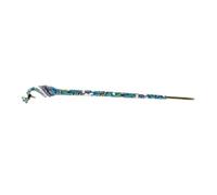 WRITWAA Chinese Rhinestone Hairpin Peacock Hair Stick Alloy Vintage Hair Fork for Women Traditional Cultural Heritage for Buns and Updos