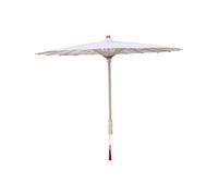 WRITWAA Chinese Style Cloth and Wood Umbrella for Photography and Stage Props Decorative Ancient Parasol for Costume Drama Wedding Photos Art Display Traditional Dance Random Color