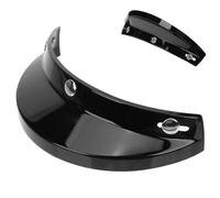 WRITWAA Classic Retro Motorcycle Helmet Sun Visor with Sliding Side Buckles, Black Plastic Sturdy and Wear-resistant Visor Insert for Outdoor Safety and Comfortable Use