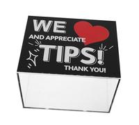 WRITWAA Clear Acrylic Donation Box Lightweight Money Bank for Fundraising Voting Suggestion Collection Portable Transparent Cash Storage Container for School Bars Charity Events