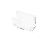 WRITWAA Clear Acrylic Mail Organizer for Desk Reusable Letter Holder and File Sorter Practical Desktop Mail Sorter Rack for Home Office Sturdy Transparent Envelope and Document Storage