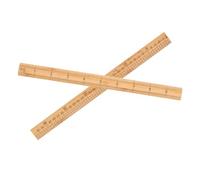 WRITWAA Cm Bamboo Sewing Ruler Portable Clothing Making Tool 2pcs with Double-sided Scale for Accurate Measurements for Sewing Projects and Travel, Suitable for Beginners