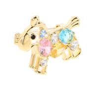 WRITWAA Colorful Crystal Mini Horse Brooch with Cartoon Design for Women Playful Equestrian Jewelry Pin with Smooth Finish Sparkling Rhinestone Lapel Pin for Jackets Scarves for and