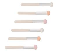 WRITWAA Concealer Blending Sponge Tips 6pcs Mushroom Head Brush round Soft Makeup in for Smooth Application Pink Yellow and White Colours Includes