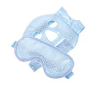 WRITWAA Cooling Face Mask with Elastic Straps Packs for Eyes Reusable Cold Compress for Dark Circles Puffiness Headache Relief Stress Skin Care Suitable for Women and Men