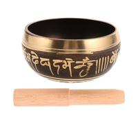 WRITWAA Copper Tibetan Singing Bowl Set Handcrafted for Meditation Yoga and Relaxation with Soothing Resonant Sound Traditional Buddhist Sound Bowl for Peaceful Mind and Home Decor