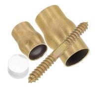 WRITWAA Copper Walking Stick Joint Kit Slip Ferrules for Elderly Canes DIY Replacement Accessories Easy Install Cost Saving Spare Parts for Walking Sticks