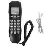WRITWAA Corded Telephone for Home and Office Use with Caller Id, Big Button Keypad, Sturdy Abs Material, Classic Retro Style, Wall Mountable and Desktop Design, for Bedside Table
