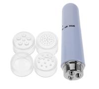 WRITWAA Cordless Heated Eye Massager with Replacement Head, Abs Material Mini Electric Eye Applicator Tool for Rejuvenating Undereye Skin, Portable and Fits in Bag, for Travel and Office