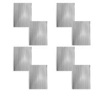 WRITWAA Corrugated Roofing Sheets 8Pcs Aluminum Metal Panels