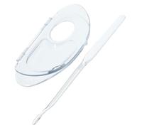 WRITWAA Cosmetic Makeup Mixing Palette Set Spatula, 1 Foldable Foundation Blend Tray for Professional Artists and Beauty Salons, Portable Makeup Tools for Foundation and Eyeshadow Mixing