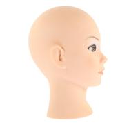 WRITWAA Cosmetology Mannequin Head for Wig Making and Display Realistic Bald Head Model for Wigs Hats Accessories for Professional Training and Personal Practice