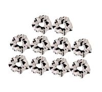 WRITWAA Cow Pattern Elastic Scrunchies 10Pcs Comfortable Stretchy Hair Ties for Girls Stylish Festive Daily Wear Fashion Headbands