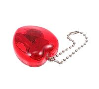 WRITWAA Creative Heart-Shaped Music Box Key Pendant Musical Ornament for Bags Keys Decorations Unique Idea for Boys and Girls Adults Red