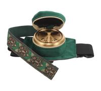 WRITWAA Creative Incense Box Burner Moxibustion Equipment Set with Copper and Cloth Material, Portable Burner Moxibustion Box for Moxa Therapy, for Working and Sitting to Disperse Cold