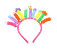 WRITWAA Creative Monster Hair Accessories Funny Wacky Headband for Women Cute Novelty Headband Party Hair Hoop Springy Twisted Stick Hoop Flower Girl Headpiece Carnival Accessory Girl Head