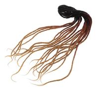 WRITWAA Crochet Braids Hair Extensions Chemical Fiber Material in Coffee Colour 10pcs Easy Installation, Hip Hop Style Braids Design for Fashionable and Versatile Hair Looks