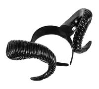 WRITWAA Croissant Headband Halloween Hair Band Cute Lamb Ears Costume Accessory for Girls for Photo Props