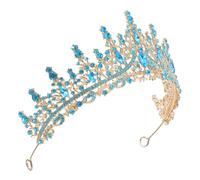 WRITWAA Crystal Princess Tiara Crown for Bride with Rhinestones, Elegant Baroque Design Zinc Alloy Headband, Photo Prop, Resistant to Fading, for Wedding Celebration