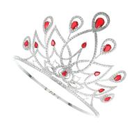 WRITWAA Cubic Zirconia Baroque Crown for Brides Adjustable Elegant Wedding Headdress Hair Ornament Dazzling Bridal Accessories for Women Luxury Design