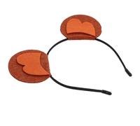 WRITWAA Cute Animal Ears Headband with Iron Frame for Women and Lightweight Felt Monkey Headband Practical Party and Daily Head Decoration Accessory