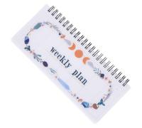 WRITWAA Cute Planner and Household Planner Organizer Weekly Tearable Portable Coil Flip Notebook with Writing and Note Functions for Home and School Use