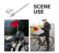 WRITWAA Cycling Flag Pole Adjustable Stainless Steel Telescoping Flag Mount for Mountain Bikes and Dirt Bike Adventures