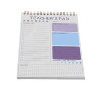 WRITWAA Daily Task Planner Notebook with Spiral Binding for Efficient Time Management and Goal Achievement Support, Portable Paper and Metal Design, for Office and School Agenda Use