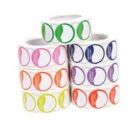 WRITWAA Day of The Week Labels Stickers High-Grade Paper Material Assorted Colour 7 Rolls with Write Notes and Inventory Management Features for Food and Restaurant Use for Bakery Shops