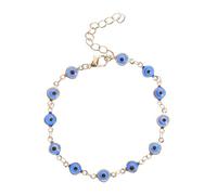 WRITWAA Devil S Eye Bracelet for Women Adjustable Blue Eye Charms Jewelry Unique Evil Amulet Handmade Fashion Accessory Stylish Blue Beaded Design