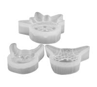 WRITWAA Devil's Eye Heat Resistant with Smooth Crafting Experience 3pcs Silicone Resin Mold White Colour for Epoxy Jewelry Making for Making Presents and Day DIY Crafts