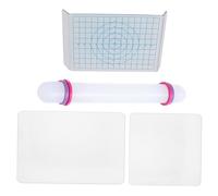 WRITWAA DIY Clay Tools with Backing Boards Amp Rolling Stick Lightweight Non-Stick Clay Modelling Kit for Handcrafts Practical Pottery Supplies for Family Crafting
