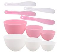 WRITWAA Diy Face Mask Bowl Set: 6pcs Silicone Mixing Bowl for Facials with Mask Stirring Stick for Estheticians Home Salon Spa