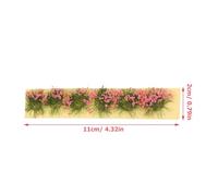 WRITWAA DIY Mini Flower Cluster 5Pcs Static Grass Tufts for Train Landscape and Railroad Scenery Featuring Easy-Clean Heat-Resistant Material
