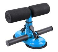 WRITWAA Double Bar Sit-up Assist Device Strong Adhesive Suction Cups and Four Gear Height Adjustment for Home Fitness and Sports Suitable on Smooth Ground