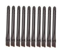 WRITWAA Double Ended Eye Shadow Brush 10 Pcs Nylon and Stainless Steel Brushes Easy to Hold with Smooth Handle for Women Eyeshadow Blending Professional and Daily Use