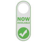 WRITWAA Double Sided for Business Offices and Conference Rooms Highly Visible Do Not Disturb Door Knob Hanger Sign Pvc Material with Included Hook for Effective Communication